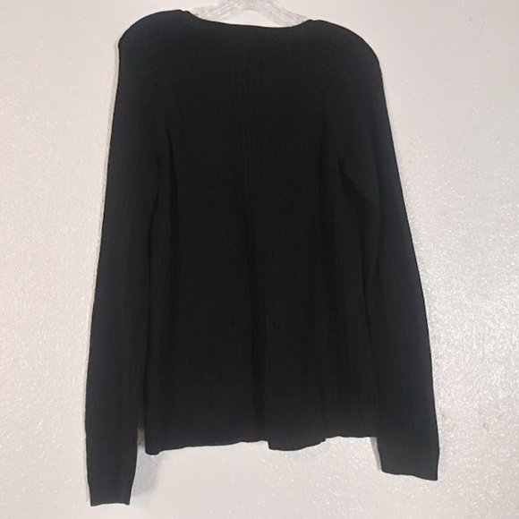Liz Claiborne Liz wear women's size L black sweater - Picture 5 of 15